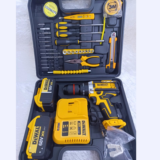 Potente Taladro Inalámbrico De 68 Voltios Full + Accesorios